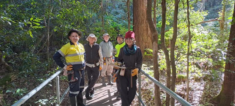 A remote bushcare group